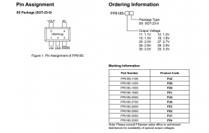 一級代理FP6185-18S5，帶EN腳穩(wěn)壓IC，輸齣1.8V