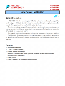 FD2H003B 低功率集成霍爾開關IC