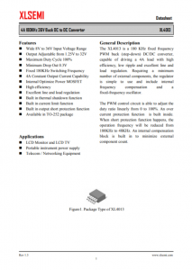 XL4013E1  4A 180KHz 36V 降壓 DC-DC 轉換器