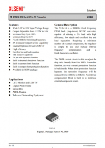 XL1410E1   3A 52KHz 40V 降壓 DC-DC 轉換器