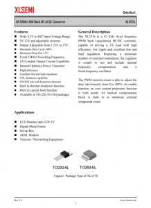 XL2576T-12E1  3A 52KHz 40V 降壓 DC-DC 轉換器