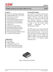 XL2009E1  3A 180KHz 36V 降壓 DC-DC 轉換器，帶 CV/CC 環(huán)路