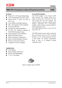 XL6005E1  180KHz 60V 4A 開關電流升壓 LED 恒流驅動器