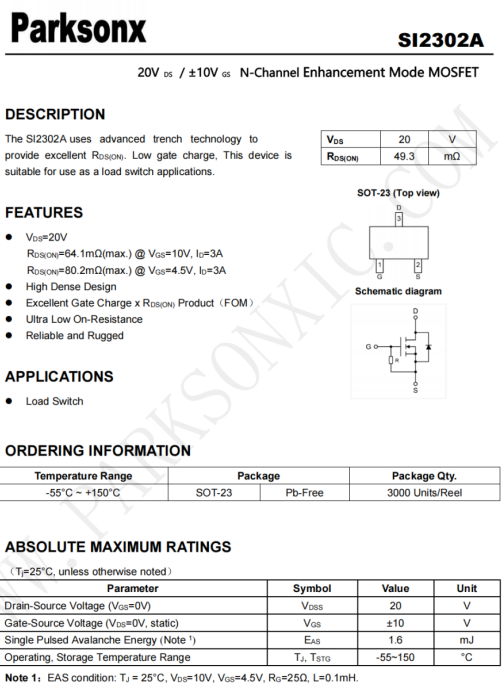 SI2302內置上下拉電阻?，優化線路電路，降低物料成本